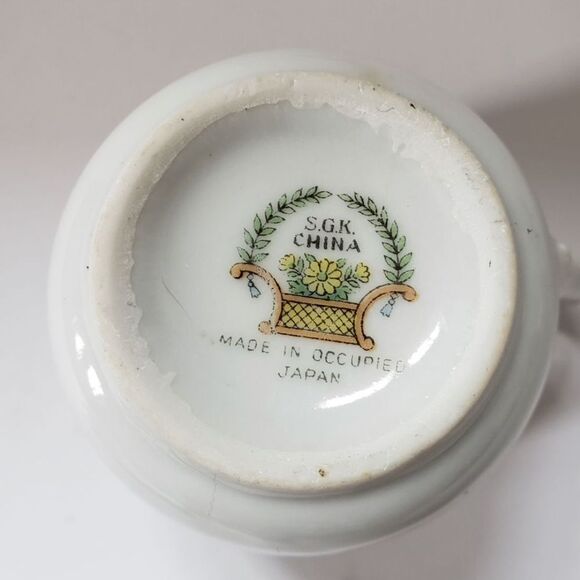 S.G.K. China Cup and Saucer Made in Occupied Japan - Picture 6 of 13